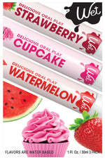 3-Pack Flavors Sampler (Strawberry, Watermelon, Cupcake), 1 Fl Oz Each