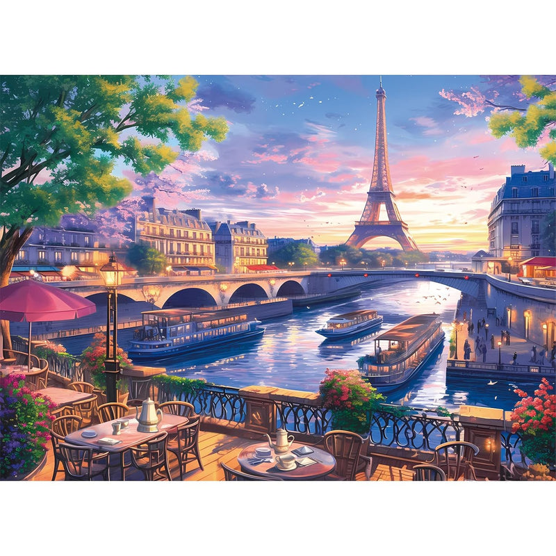 300 Piece Puzzle For Adults Blooming Paris Recycled Cardboar Jigsaw Puzzles