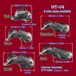 Chastity Cage Lightweight Resin 6 Colors 5 Sizes Transparent Nano