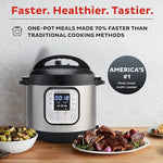 Duo 7-in-1 Electric Pressure Cooker, Slow Cooker, Rice Cooker, Steamer, Sauté, Yogurt Maker, Warmer & Sterilizer, Includes App With Over 800 Recipes, Stainless Steel, 6 Quart