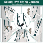Bdsm Door Sex Swing Adult Sex Toys For Couples. Adult Toys For Couple 2 In 1 Door Sex Swing & Thigh Sling With Adjustable Straps,Bondage Couple Toys With Dildo And Leather Plush Cushion