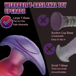 Silicone Anal Plug, 9" X 2.8" Butt Plug With Big Knot, Anal Trainer Dildo With T-Base, Wearable Adult Sex Toy For Beginners, Women And Men