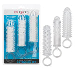 Textured Penis Sleeve Cockentender For Men Stretcher Cock Extender 3 Piece Set - Se-1625-60-2