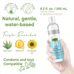 Water-Based Personal Lubricant, 8.3 Oz, with Aloe & Vitamin E, Hypoallergenic