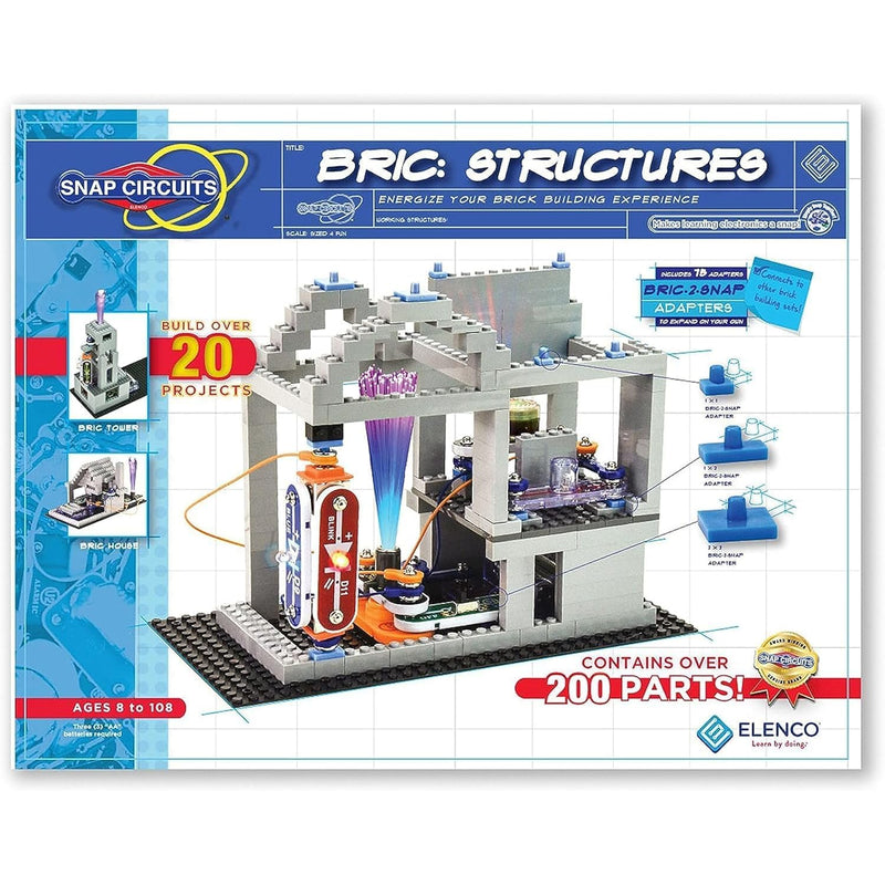Bric: Structures Brick & Electronics Exploration Kit Over 20 Stem & Brick P