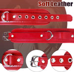 Stainless Steel Anal Hook & Leather Collar Restraint Set – Adjustable Bondage Kit