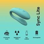 Wearable App-Controlled Couples Vibrator | Dual Stimulation | Rechargeable | Aqua