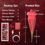 2-in-1 Clitoral & G-Spot Vibrator – High-Frequency Licking & 10 Vibration Modes