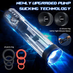 Waterproof Realistic Male Masturbator with Sucking, Pumping & Vibrating Functions