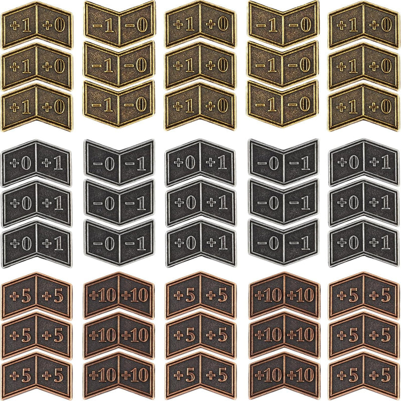 45 Pieces Antique Metal Buff Counter Tokens Magic The Gathering Token Creat