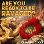 Rise Of The Dragon Silicone Cock Ring For Men And Couples. Fantasy C-Ring With Unique Texture And Bright Color, Stretchy Silicone, Enhanced Performance. 1 Piece, Red