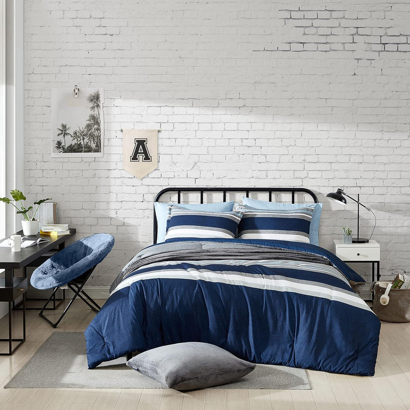 - Queen Comforter Set, Reversible Bedding With Matching Shams, Home Decor For