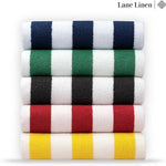 Beach Towel 4 Pack - Beach Towels Oversized, Cabana Stripe Large Beach Towel, Quick Dry Pool Towels, Beach Essentials for Women, Soft & Absorbent Oversized Beach Towel (36" x 72”) - Blue