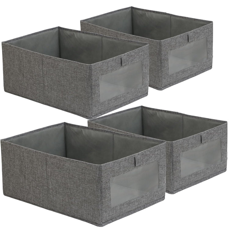 4 Pack Closet Organizers And Storage Bins, Storage Containers For Organizing Clo