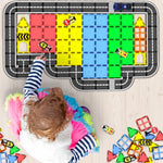 Magnetic Road Tiles Building Set for Kids Ages 3+ with City Tracks