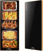 Electric Warming Tray(Extra Long 40”x12”),Food Warmer with Thermostat and Full Surface Heating,Food Warming Mat with 2 Temperature Modes for Parties Buffet,Gatherings,Gold Edge Warming Mat for Food