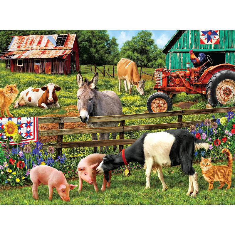 750 Piece Puzzle For Adults Sharon Steele A Day On The Farm Whimsical Count