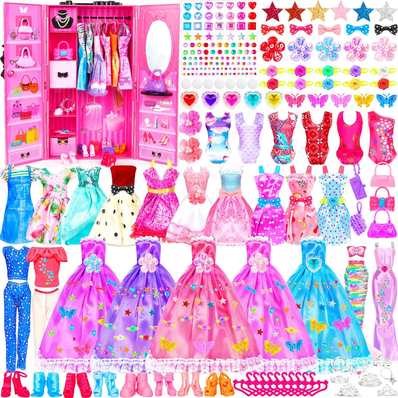 Doll Clothes Diy Set, Include Princess Dresses, Fashion Dresses, Evening Dr