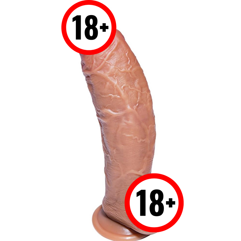 Realistic Thick Dildo Sex Toy 10" Huge Anal Big Dildo With Suction Cup For Hands-Free Play,Dual Density Silicone Fat Xl Dildo For Men And Women,Extra Large Throat Trainer Adult Toy For G-Spot Play