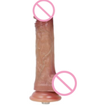 8" Realistic Beginner Dildo With Double - Density Silicone, 3Xlr Connector Sex Machine Attachment - Adult Sex Toy For Women And Men