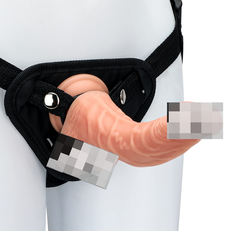 Strap On 9-Inch Dildo Kit, Strapon Kit, Strap On For Couples, Penis Silicone Strap On Dildo Harness Flesh Color