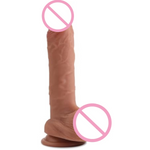 Realistic Dildo For Beginners Lifelike Huge Silicone Dildo, With Strong Suction Cup For Hands-Free Play, Realistic Penis For G-Spot Stimulation Dildos Anal Sex Toys For Women And Couple 7.7 "