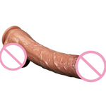 Big Liquid Silicone Dildo, 2” Diameter Thick Huge Dildos &Strong Suction Cup,Realistic Veins&Full Shaped Balls&Storage Bag,Compatible Strap-On Harness Fat Cock Penis Adult Sex Toy G-Spot
