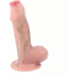 Sex Toys Realistic Skin Feeling Textured Dildo Stimulates G-Spot Clitoris And Anus With Suction Cups Hands-Free Play Unisex, Dildo That Goes 5.31 Inches Deep Into The Vagina