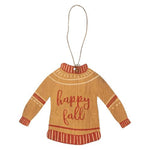 Cwi Fall Decor - Sweater Weather Hello Pumpkin Ornaments 3Pc Set