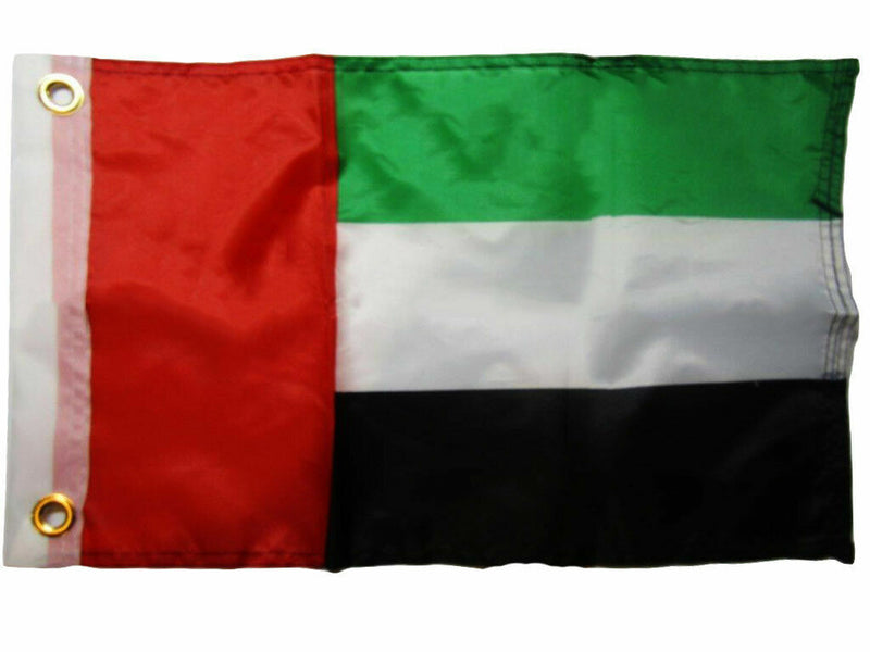 12X18 United Arab Emirates 100% Polyester Motorcycle Boat Flag Grommets 100D