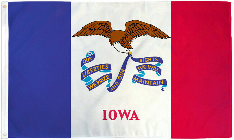 Iowa Flag 3X5Ft House Flag Us State Flag Ia Flag 100D Fabric