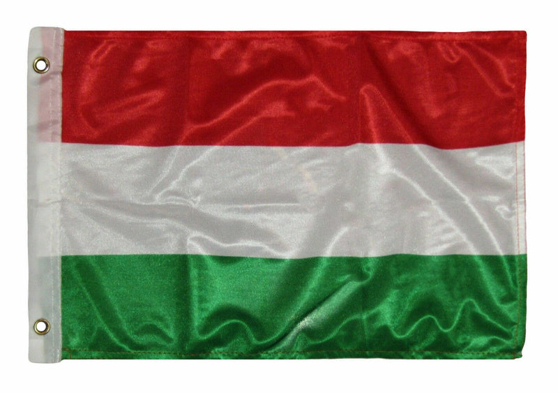 12X18 12''X18'' Hungary Hungarian Rough Tex Knitted Flag Banner Grommets 100D