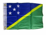 12X18 12"X18" Solomon Islands Country Motorcycle Boat Flag Grommets 100D