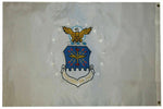3X5 Embroidered United States Air Force White Double Sided 210D Nylon Flag 3'X5'