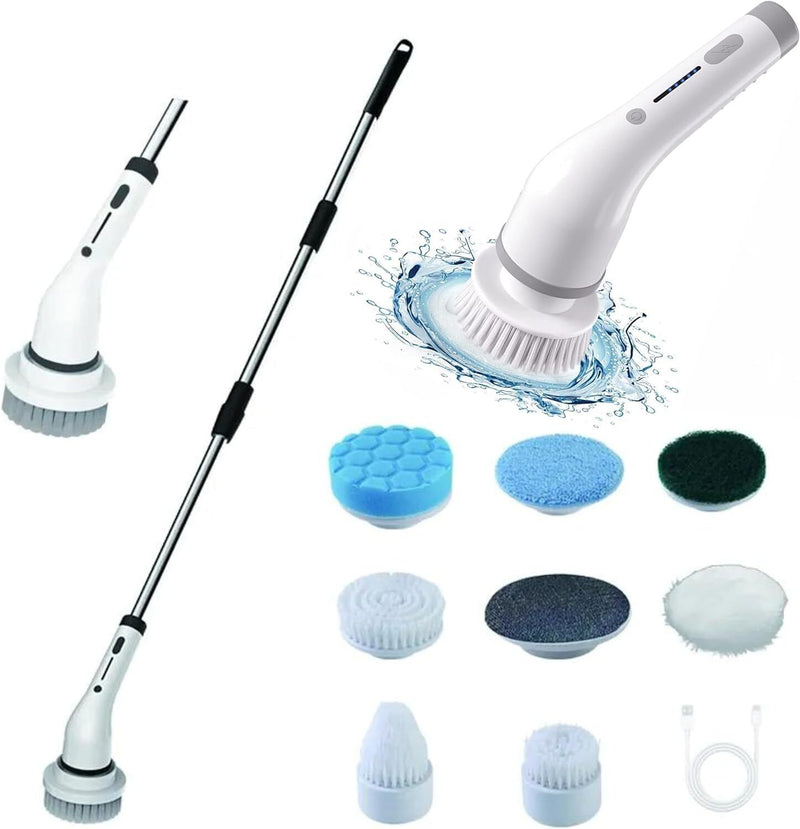 Electric Spin Scrubber 8 In 1 Electric Cleaning Powerful Cleaning For Floor Car