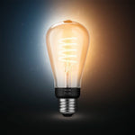 Philips Hue White Ambiance Filament ST19 Bluetooth LED Smart Bulb