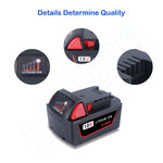2Pk New M18 Lithium Xc 6.0 Ah Extended Capacity Battery 48-11-1860