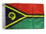12X18 12"X18" Vanuatu Country Motorcycle Boat Flag Grommets 100D