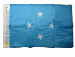 12X18 12"X18" Micronesia Country Polyester Motorcycle Boat Flag Grommets 100D