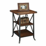 Brookline End Table In Dark Walnut Wood Finish