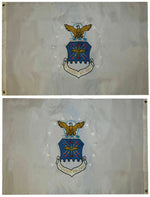 3X5 Embroidered United States Air Force White Double Sided 210D Nylon Flag 3'X5'