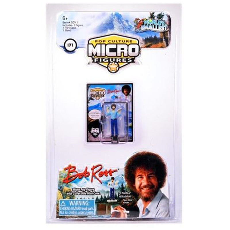 Super Impulse World's Smallest Bob Ross Micro Figure NEW IN STOCK