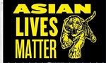 3X5 ASIAN LIVES MATTER BENGAL TIGER BLACK FLAG BANNER GROMMETS 100D