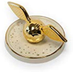 Harry Potter Golden Snitch Ceramic Trinket Tray Quidditch Themed Gold Decor Accents