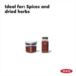 4-Piece Mini POP Container Set With White Lids