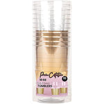 Disposable 12 Oz Black Plastic Tumblers For Partys Weddings