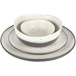 Classic Double Bowl Dinnerware Set Service For 4 16Pcs
