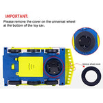 Transparent Electric Gear Train Toy With Flashing Lights And Music Battery Operated Bump Go Action Toy