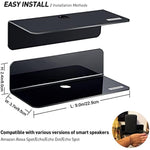 Floating Hanging Shelves with Cable Clips for Bedroom & Gaming Room - Set Of 2