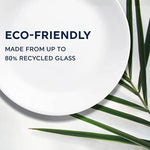 Triple Layer Glass And Chip Resistant Lightweight Round 6 3 4 Inch Plates